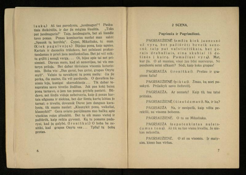 Kur laimė? : 5 veiksmų drama / J. Dobilas. – Kaunas: autoriaus leidinys, 1930. – 165, [1] p.