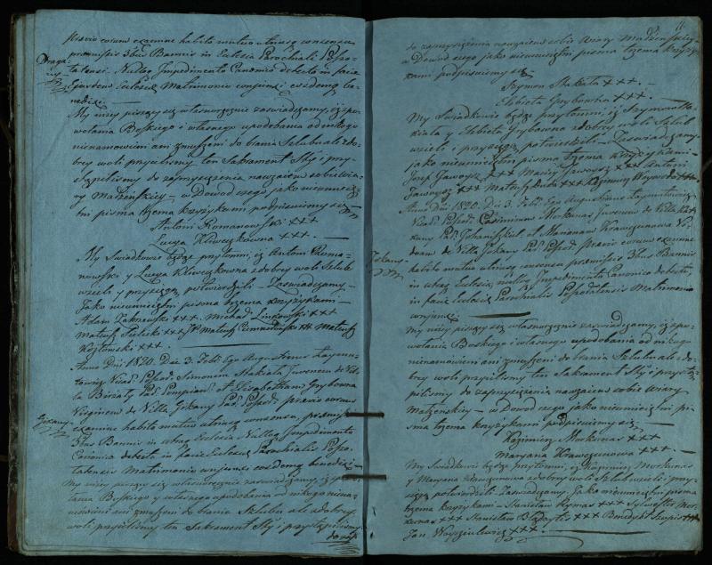 Pušaloto Romos katalikų parapijos bažnyčios 1819–1827 metų jungtuvių metrikų knyga