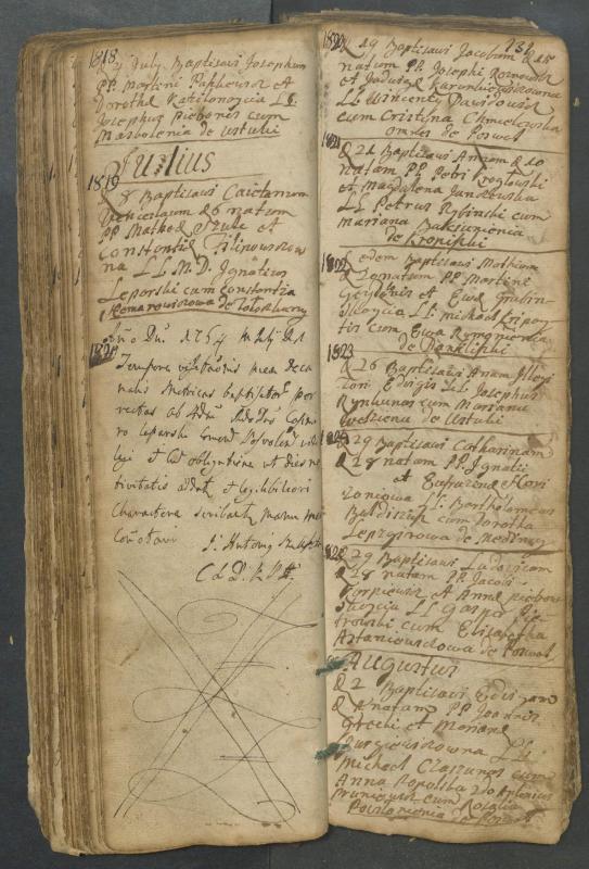 Pasvalio Romos katalikų parapijos bažnyčios 1749–1772 metų krikšto metrikų knyga