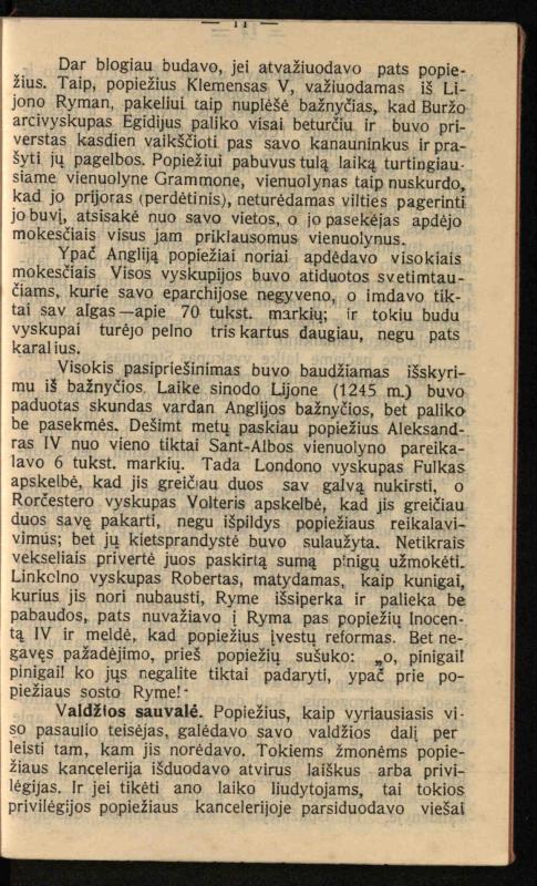 Viduramžių bažnyčios vaizdas / (historiškas piešinėlis Li); sutrumpino ir sulietuvino kun. Jonas Šepetys. – [S.l.]: [s.n.], 1912 (Vilnius: M. Kuktos sp.). – 31 p.