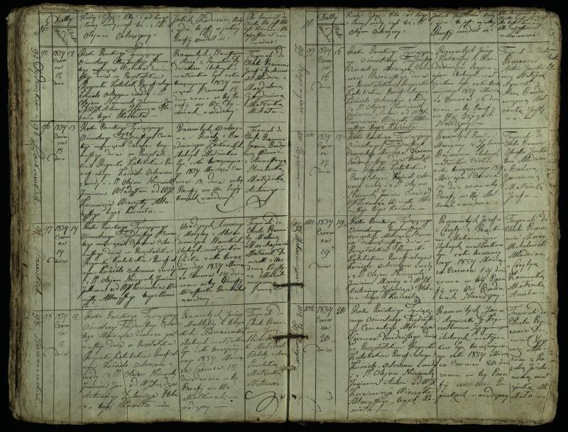 Pušaloto Romos katalikų parapijos bažnyčios 1828–1834 metų krikšto metrikų knyga
