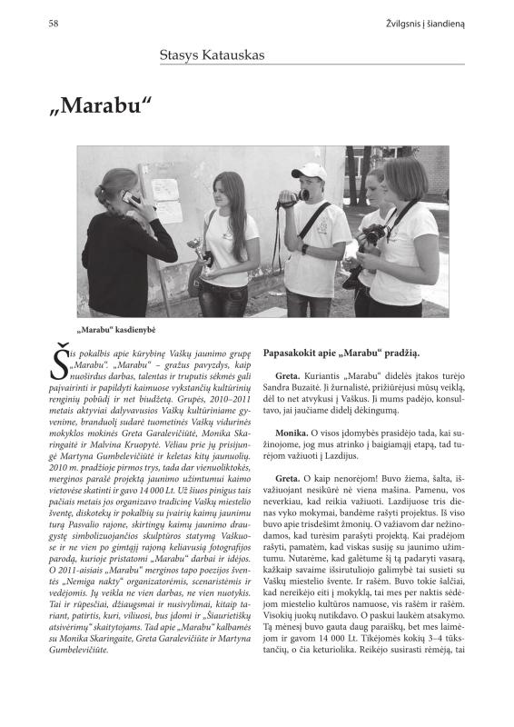 Šiaurietiški atsivėrimai : Pasvalio krašto istorijos ir kultūros žurnalas 2012, nr. 1 (32)