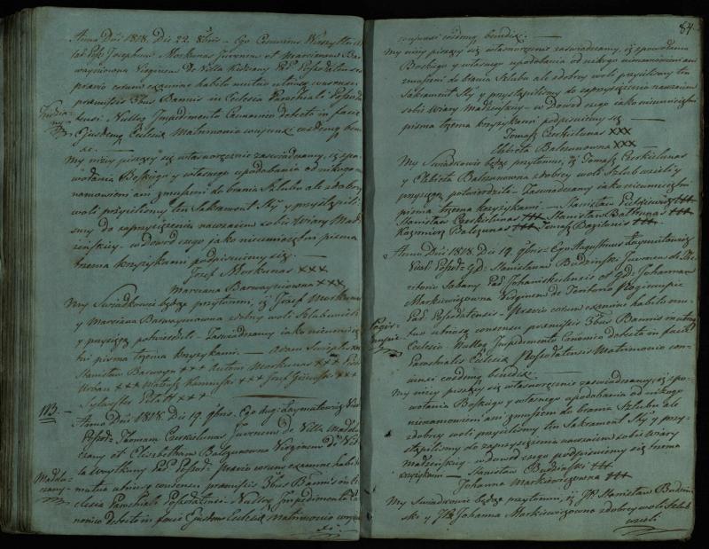 Pušaloto Romos katalikų parapijos bažnyčios 1810–1819 metų jungtuvių metrikų knyga