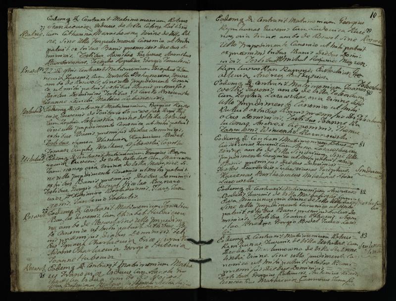 Pasvalio Romos katalikų parapijos bažnyčios 1793–1824 metų jungtuvių metrikų knyga