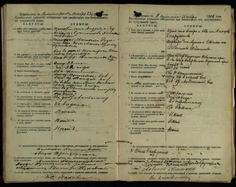 Pušaloto Romos katalikų parapijos bažnyčios 1904–1917 metų priešjungtuvinės apklausos knyga
