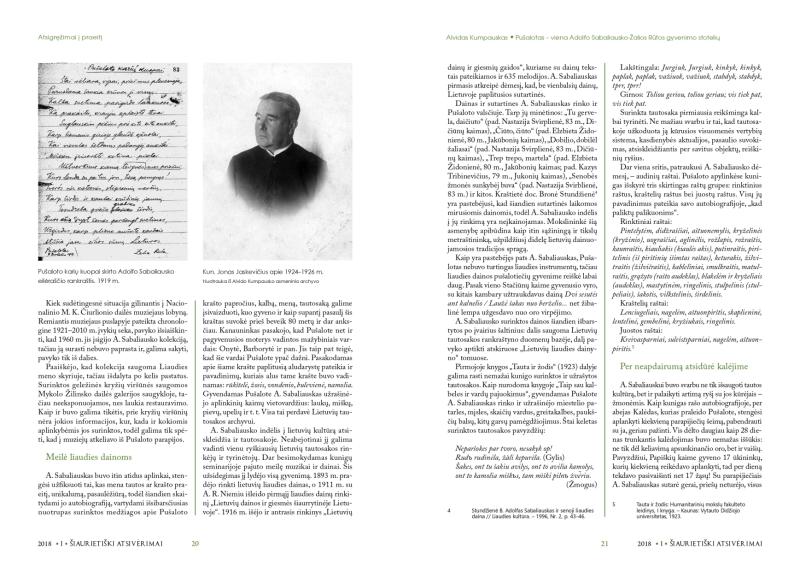 Šiaurietiški atsivėrimai : Pasvalio krašto istorijos ir kultūros žurnalas 2018, nr. 1 (44)