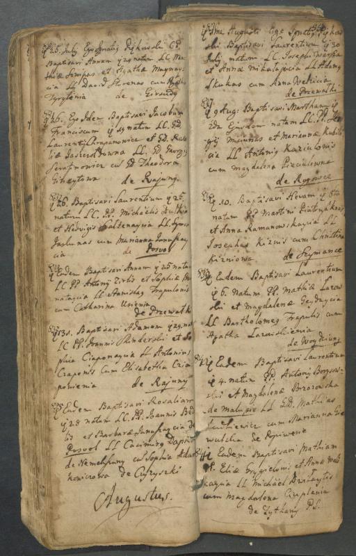 Pasvalio Romos katalikų parapijos bažnyčios 1749–1772 metų krikšto metrikų knyga