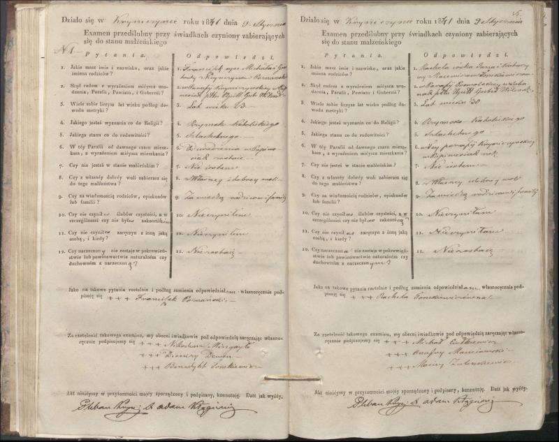 Krinčino Romos katalikų parapijos bažnyčios 1840–1844 metų priešjungtuvinės apklausos knyga
