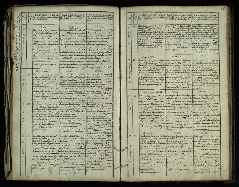 Pumpėnų Romos katalikų parapijos bažnyčios 1837–1848 metų jungtuvių metrikų knyga