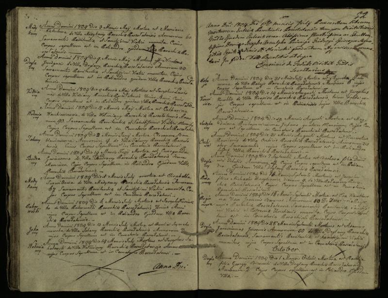 Pušaloto Romos katalikų parapijos bažnyčios 1785–1810 metų mirties metrikų knyga