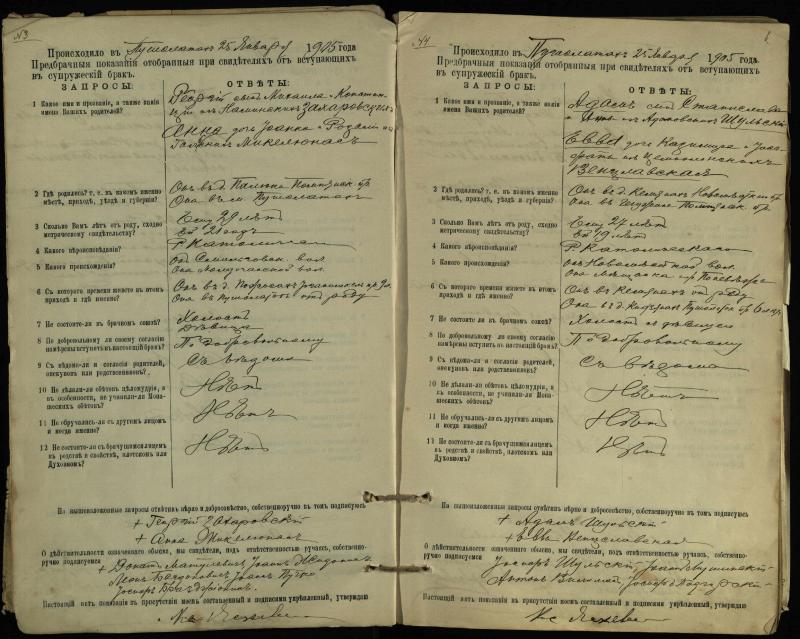 Pušaloto Romos katalikų parapijos bažnyčios 1904–1917 metų priešjungtuvinės apklausos knyga