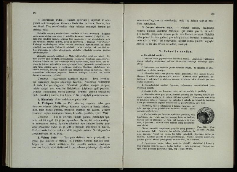 Akių ligų vadovas / Petras Avižonis. – Kaunas: Medicinos fakultetao leidinys, 1940. – VIII, 841, [2] p., 18 iliustr. lap.