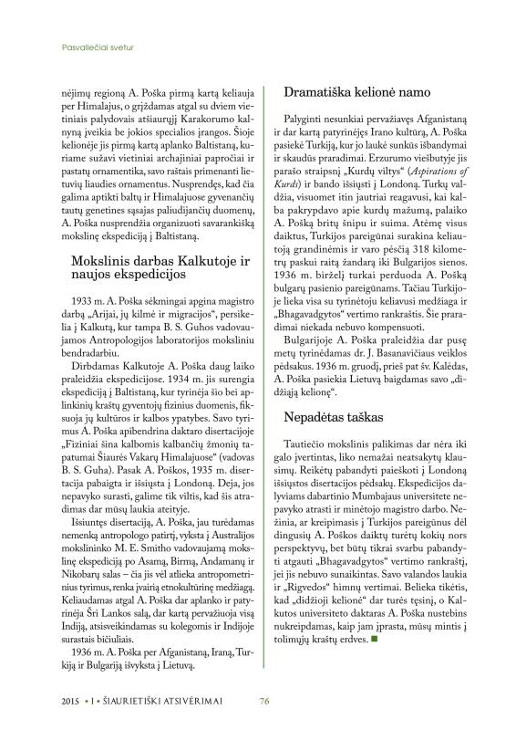 Šiaurietiški atsivėrimai : Pasvalio krašto istorijos ir kultūros žurnalas 2015, nr. 1 (38)