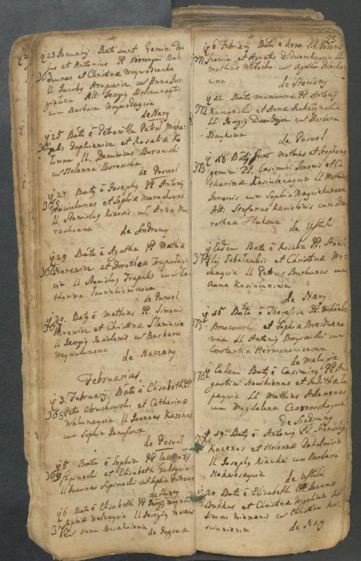 Pasvalio Romos katalikų parapijos bažnyčios 1749–1772 metų krikšto metrikų knyga