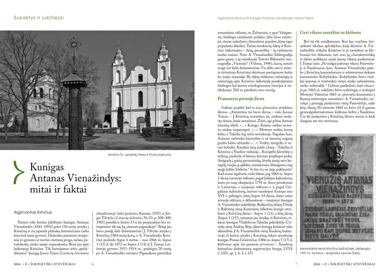 Šiaurietiški atsivėrimai : Pasvalio krašto istorijos ir kultūros žurnalas 2016, nr. 2 (41)