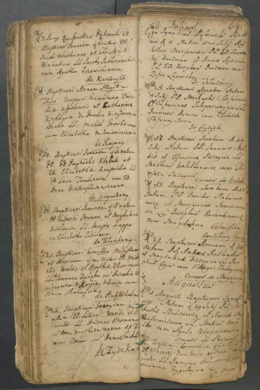Pasvalio Romos katalikų parapijos bažnyčios 1749–1772 metų krikšto metrikų knyga