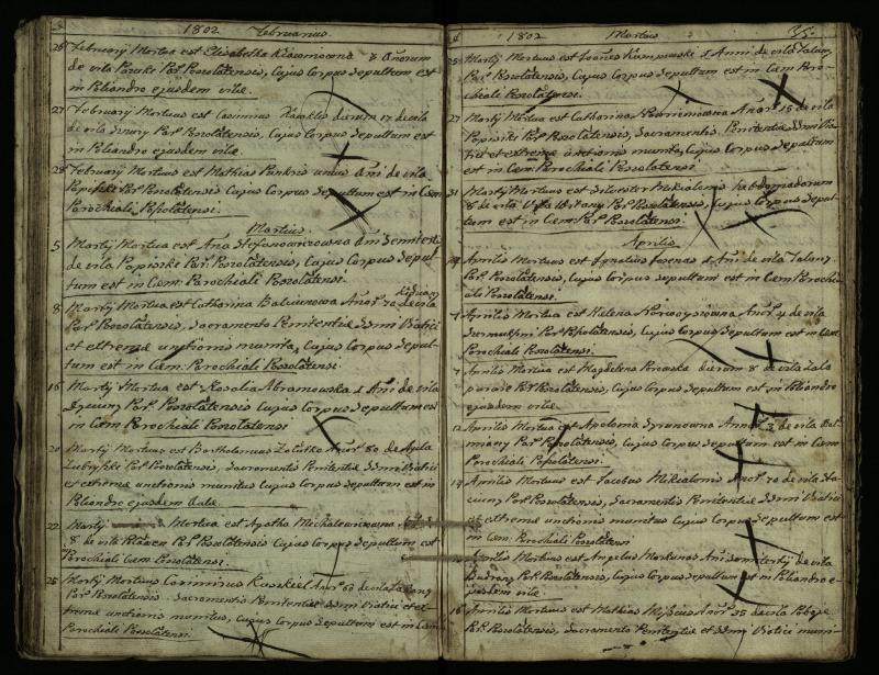 Pušaloto Romos katalikų parapijos bažnyčios 1785–1810 metų mirties metrikų knyga