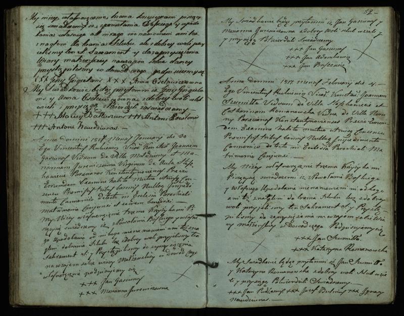Vaškų (Konstantinavo) Romos katalikų parapijos bažnyčios 1809–1827 metų jungtuvių metrikų knyga