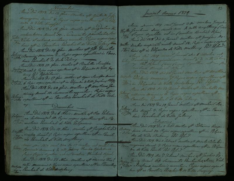 Pušaloto Romos katalikų parapijos bažnyčios 1810–1827 metų mirties metrikų knyga