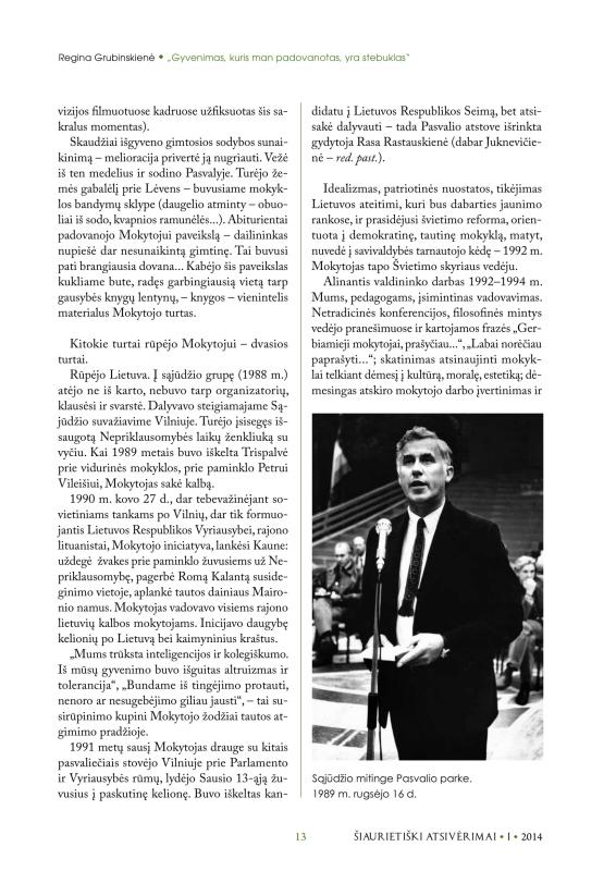 Šiaurietiški atsivėrimai : Pasvalio krašto istorijos ir kultūros žurnalas 2014, nr. 1 (36)
