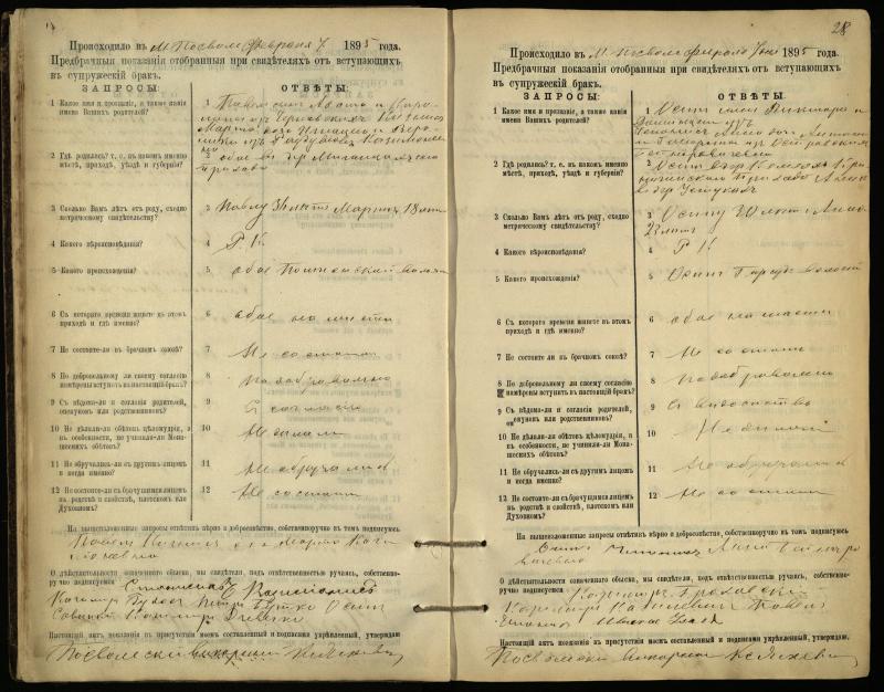 Pasvalio Romos katalikų parapijos bažnyčios 1894–1903 metų priešjungtuvinės apklausos knyga