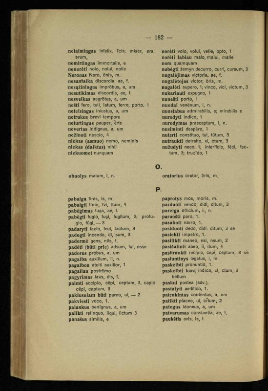 Lotynų kalbos chrestomatija: vidurinėms mokykloms vadovėlis (3-sios ir 4-sios klasės kursas) / K. Kliuksinas. – [Kaunas]: Koper. s-ga „Spaudos fondas“, 1932. – 191 p.