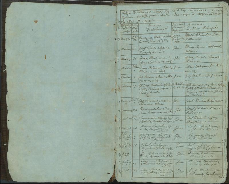Krinčino Romos katalikų parapijos bažnyčios 1803–1826 metų jungtuvių metrikų knyga