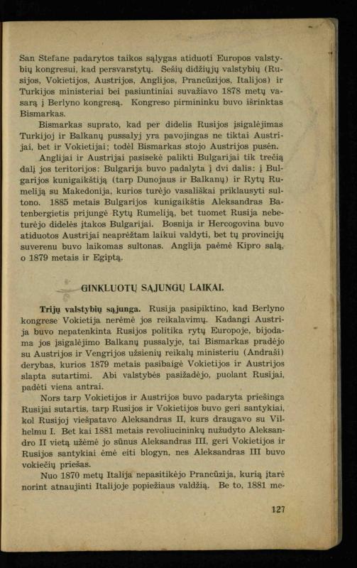 Naujųjų amžių istorija: vadovėlis vidurinėms mokykloms / K. Kliuksinas. – Kaunas: Sakalas, 1936. – 160 p.