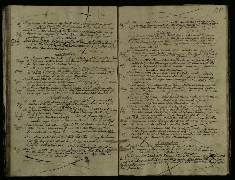 Pušaloto Romos katalikų parapijos bažnyčios 1785–1810 metų mirties metrikų knyga