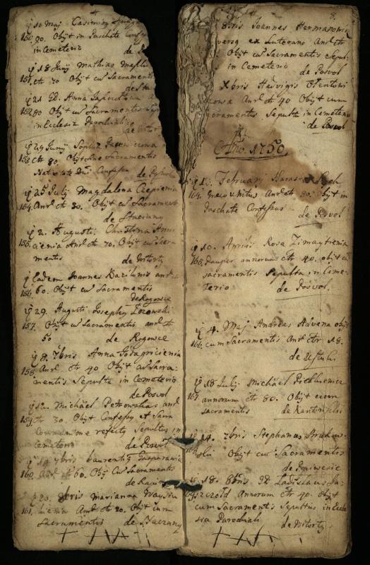 Pasvalio Romos katalikų parapijos bažnyčios 1744–1776 metų mirties metrikų knyga