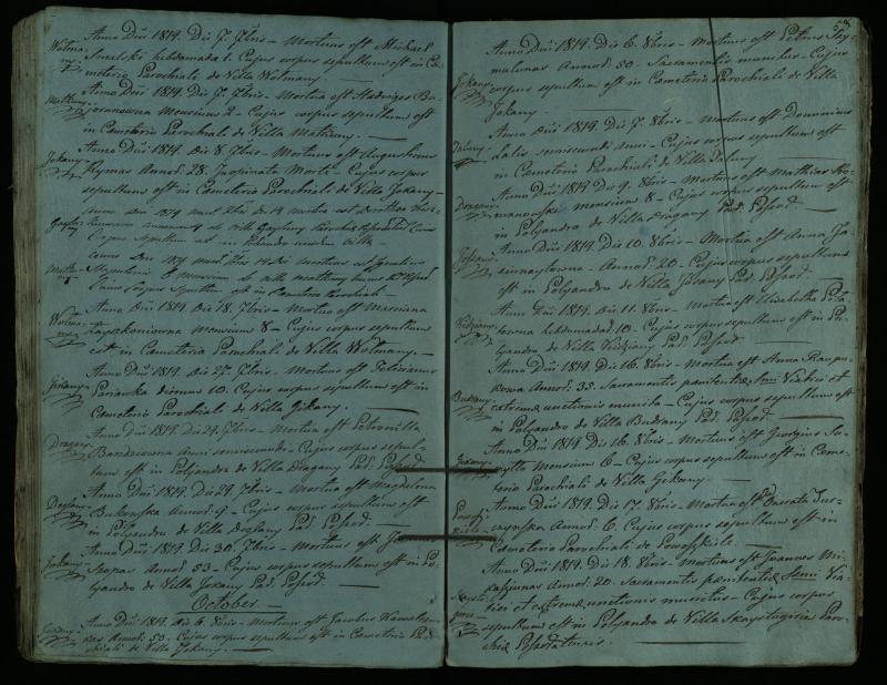 Pušaloto Romos katalikų parapijos bažnyčios 1810–1827 metų mirties metrikų knyga