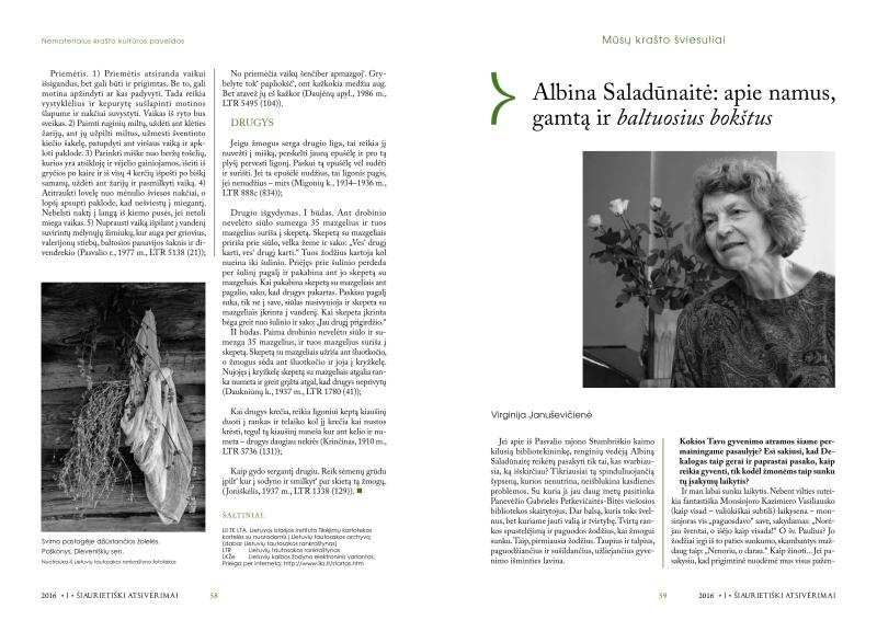 Šiaurietiški atsivėrimai : Pasvalio krašto istorijos ir kultūros žurnalas 2016, nr. 1 (40)