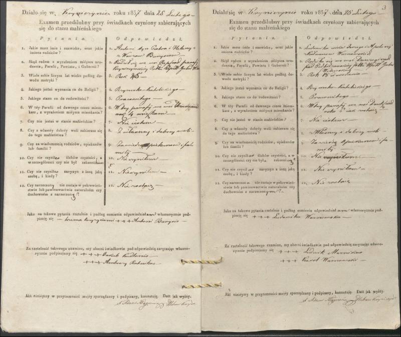 Krinčino Romos katalikų parapijos bažnyčios 1837–1839 metų priešjungtuvinės apklausos knyga