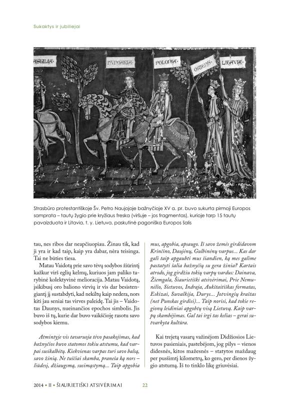 Šiaurietiški atsivėrimai : Pasvalio krašto istorijos ir kultūros žurnalas 2014, nr. 2 (37)