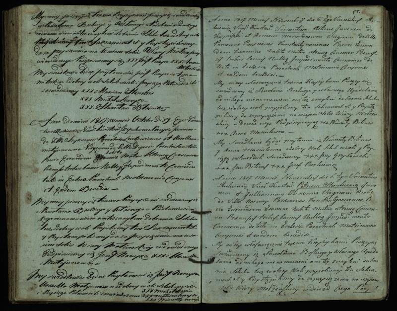 Vaškų (Konstantinavo) Romos katalikų parapijos bažnyčios 1809–1827 metų jungtuvių metrikų knyga