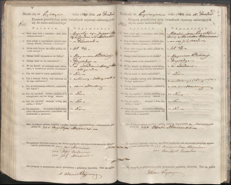 Krinčino Romos katalikų parapijos bažnyčios 1840–1844 metų priešjungtuvinės apklausos knyga