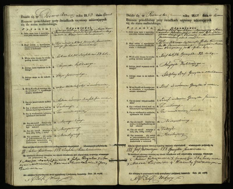 Pasvalio Romos katalikų parapijos bažnyčios 1849–1859 metų priešjungtuvinės apklausos knyga