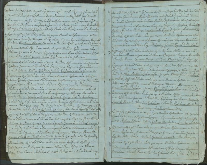 Krinčino Romos katalikų parapijos bažnyčios 1803–1826 metų jungtuvių metrikų knyga
