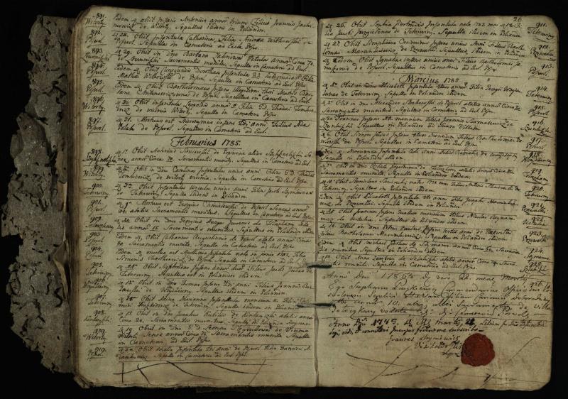 Pasvalio Romos katalikų parapijos bažnyčios 1776–1788 metų mirties metrikų knyga
