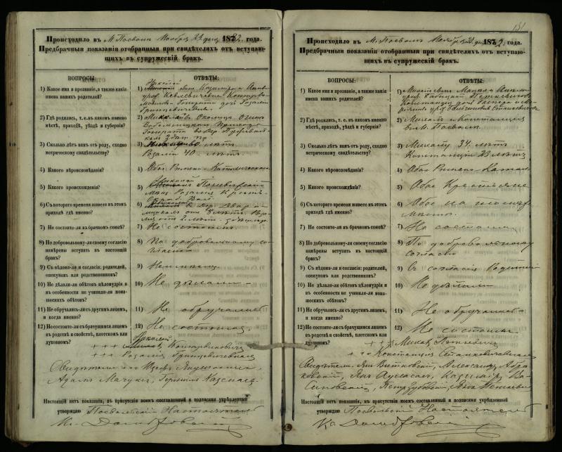 Pasvalio Romos katalikų parapijos bažnyčios 1876–1885 metų priešjungtuvinės apklausos knyga