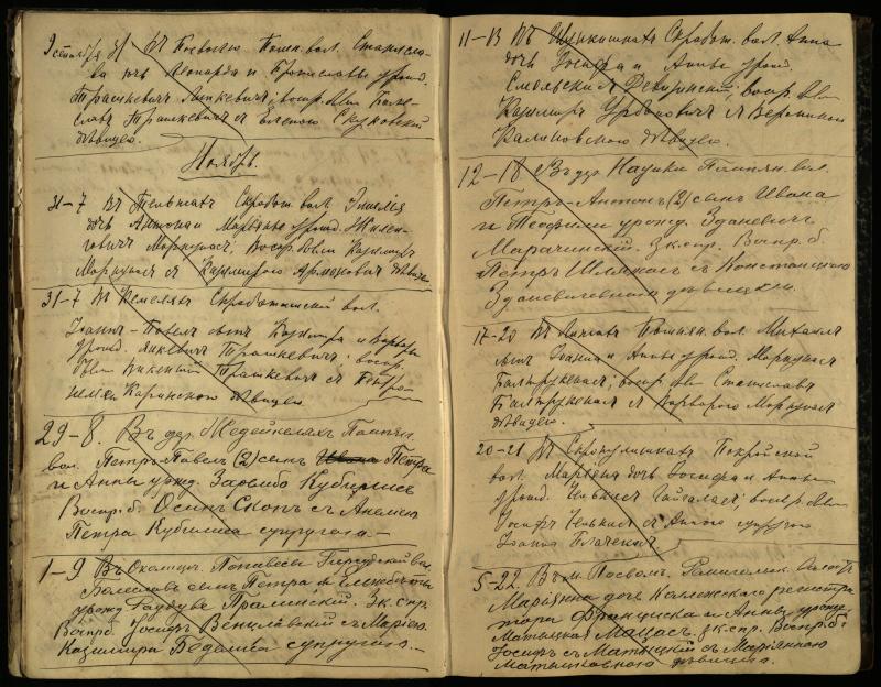 Pasvalio Romos katalikų parapijos bažnyčios 1909–1918 metų krikšto metrikų juodraštis