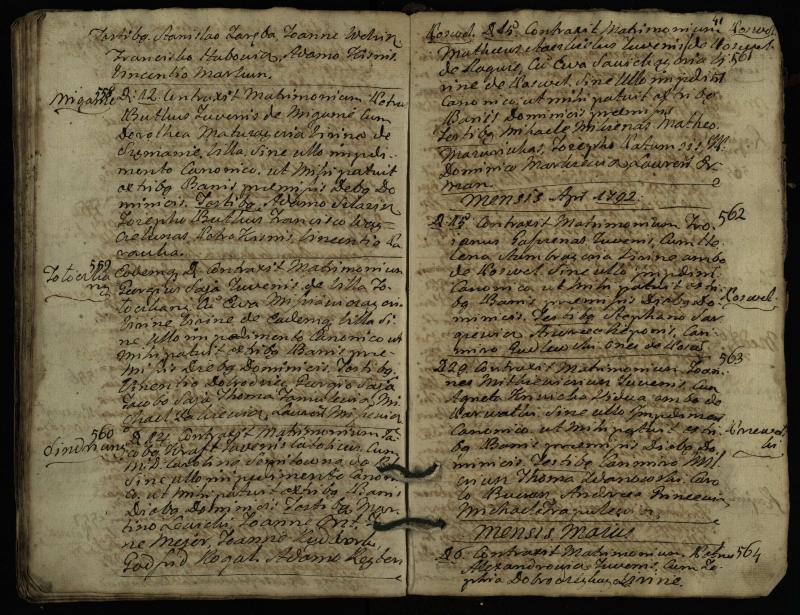 Pasvalio Romos katalikų parapijos bažnyčios 1776–1793 metų jungtuvių metrikų knyga