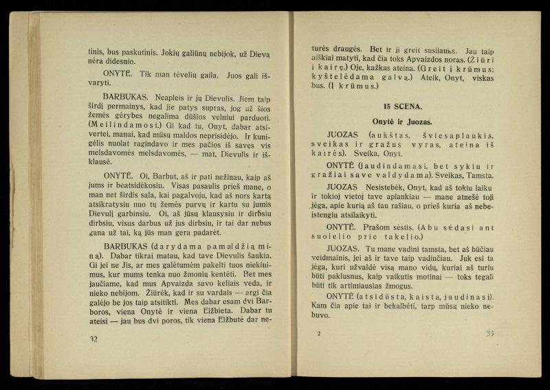 Kur laimė? : 5 veiksmų drama / J. Dobilas. – Kaunas: autoriaus leidinys, 1930. – 165, [1] p.