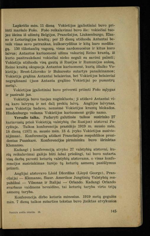 Naujųjų amžių istorija: vadovėlis vidurinėms mokykloms / K. Kliuksinas. – Kaunas: Sakalas, 1936. – 160 p.