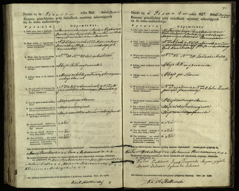Pasvalio Romos katalikų parapijos bažnyčios 1849–1859 metų priešjungtuvinės apklausos knyga