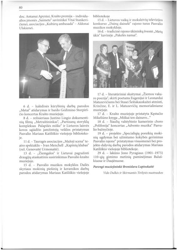 Šiaurietiški atsivėrimai : Pasvalio krašto istorijos ir kultūros žurnalas 2011, nr. 2 (31)