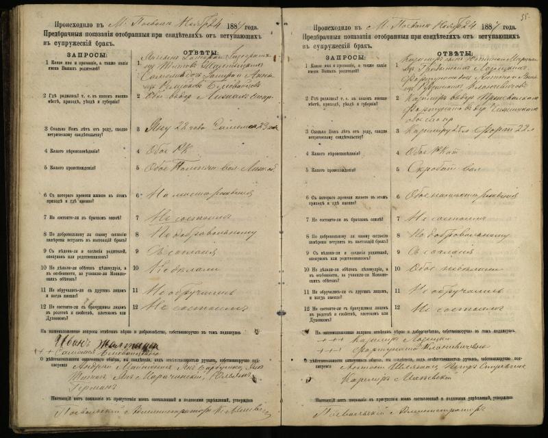Pasvalio Romos katalikų parapijos bažnyčios 1885–1894 metų priešjungtuvinės apklausos knyga