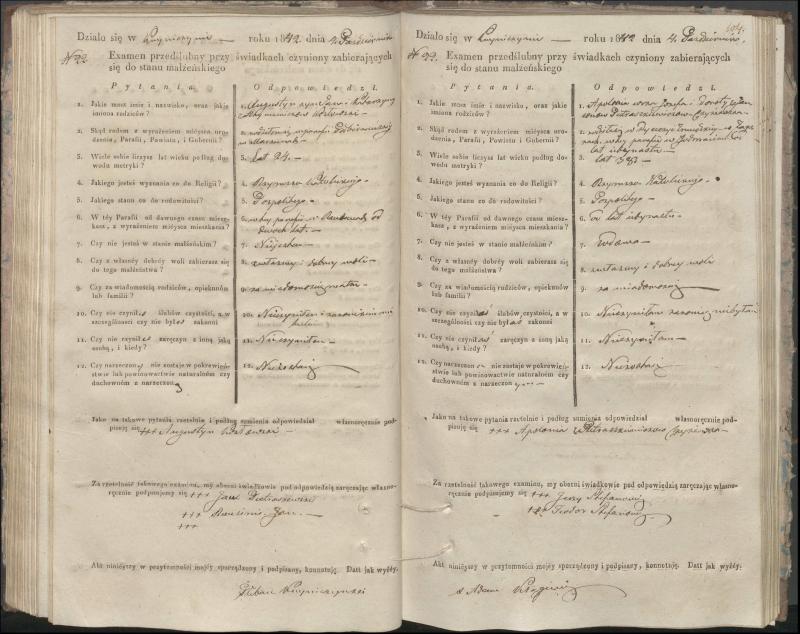 Krinčino Romos katalikų parapijos bažnyčios 1840–1844 metų priešjungtuvinės apklausos knyga