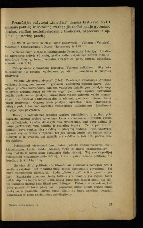 Naujųjų amžių istorija: vadovėlis vidurinėms mokykloms / K. Kliuksinas. – Kaunas: Sakalas, 1936. – 160 p.