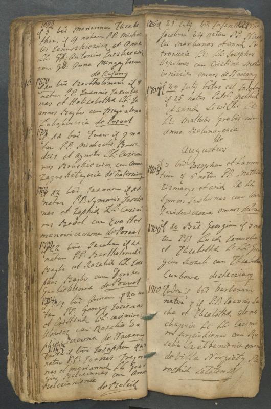 Pasvalio Romos katalikų parapijos bažnyčios 1749–1772 metų krikšto metrikų knyga